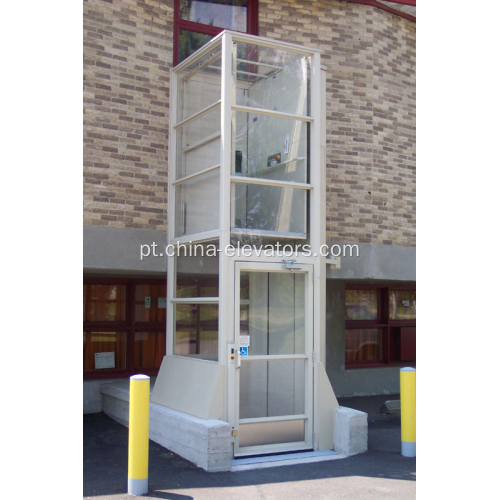 Elevador vertical estacionário para cadeiras de rodas